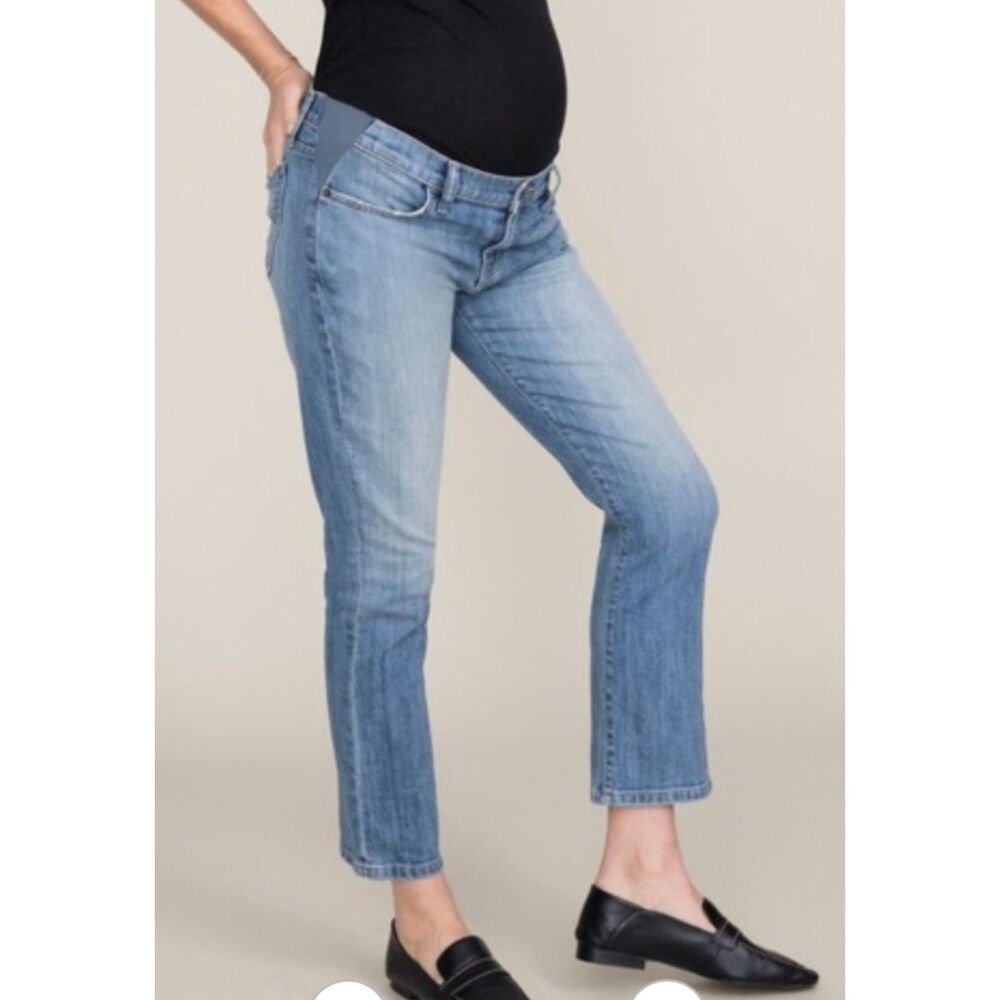Current/Elliot Hatch kick flare cropped maternity jeans size 29